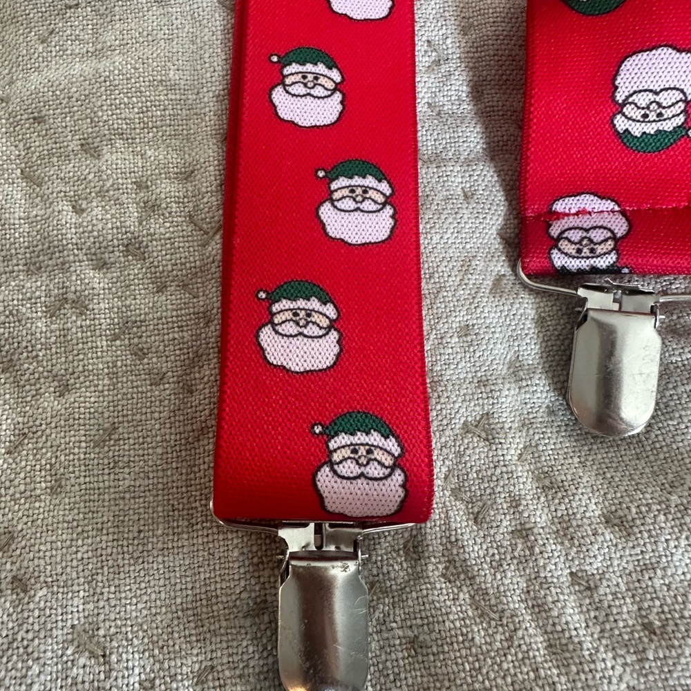 Santa clause suspenders